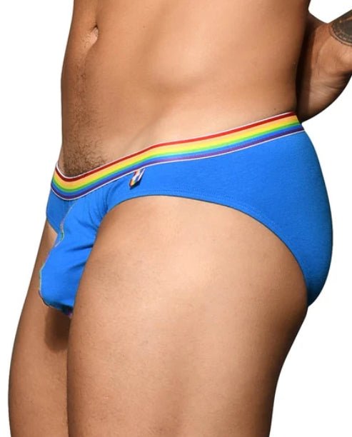 1 - Small ANDREW CHRISTIAN Boy Pride Rainbow Aqua Brief Fun 8 - SexyMenUnderwear.com