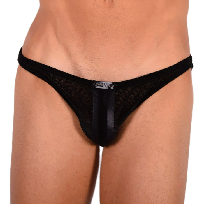 Modus Vivendi Slip Coupe Basse V.Fluid Slip Élégant Black Feel Velvet 10112 9