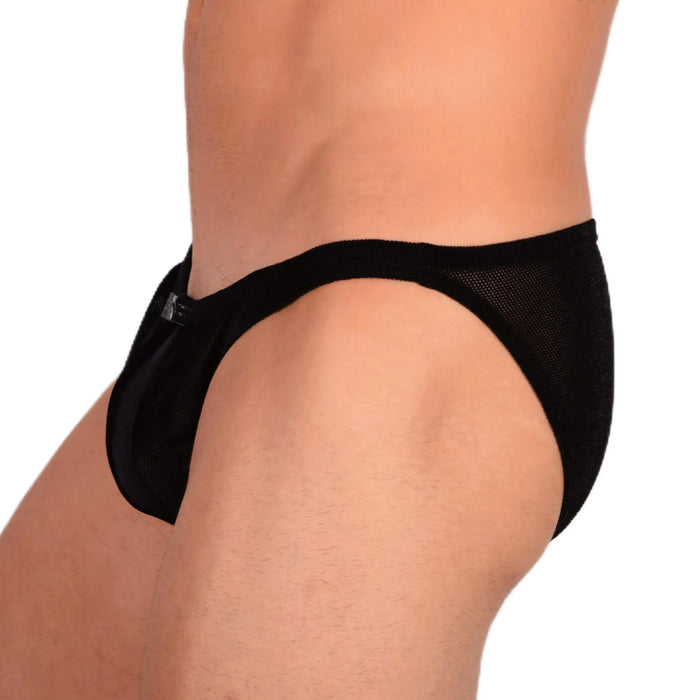 Modus Vivendi Slip Coupe Basse V.Fluid Slip Élégant Black Feel Velvet 10112 9