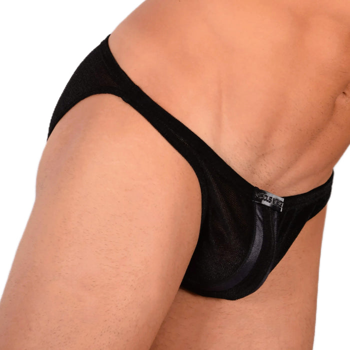 Modus Vivendi Slip Coupe Basse V.Fluid Slip Élégant Black Feel Velvet 10112 9