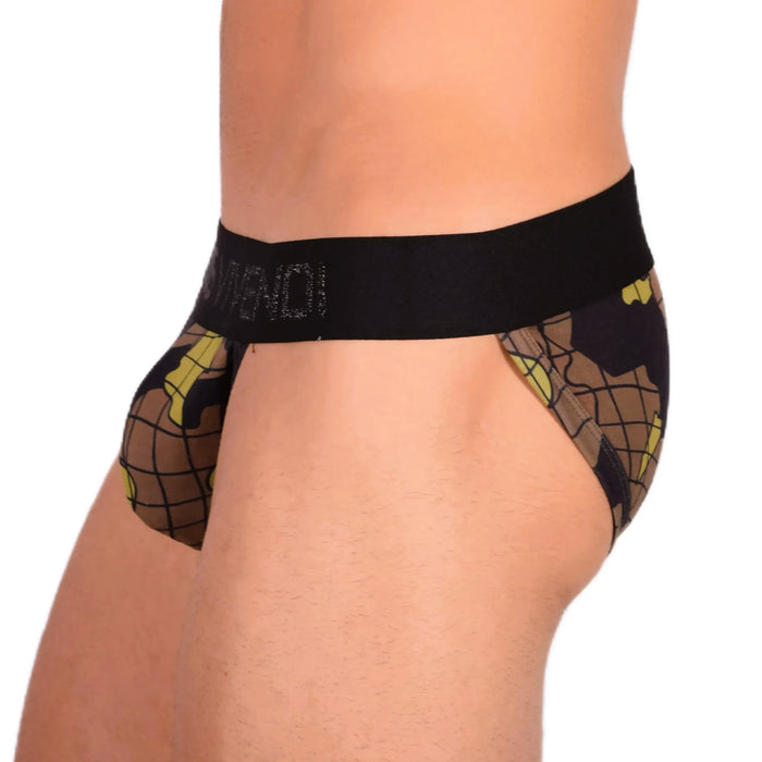 Modus Vivendi Tanga-Brief Camo Army Trapped Luxury Lurex Kaki 11012 8