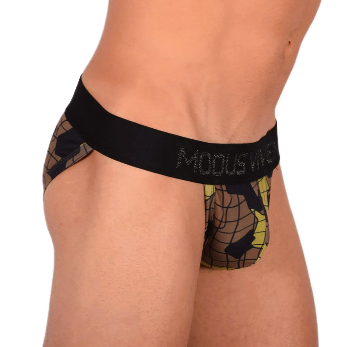 Modus Vivendi Tanga-Brief Camo Army Trapped Luxury Lurex Khaki 11012 8