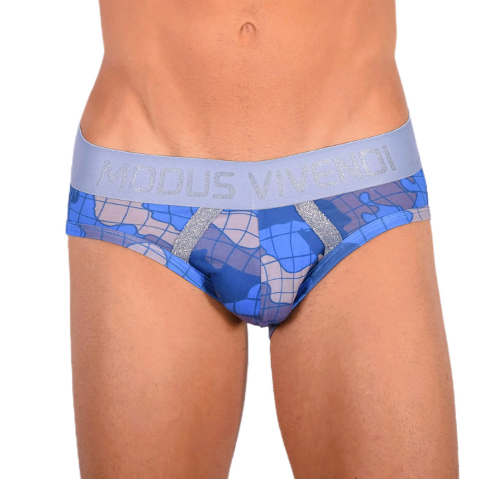 Modus Vivendi Jockstrap Dos Nu Piégé BottomLess Camo Jock Bleu 11014 6