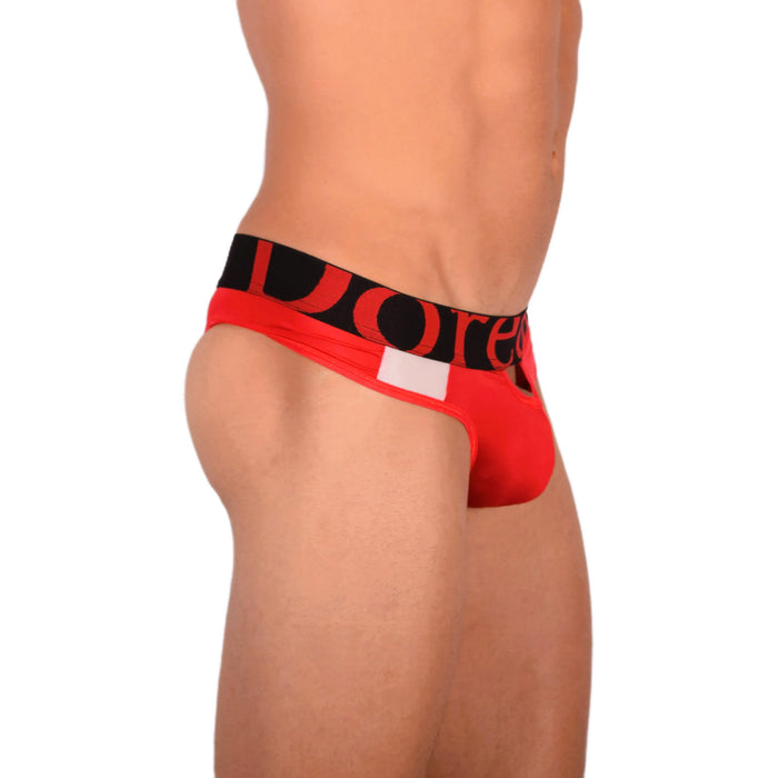 Doreanse Window Thong String taille basse doux et élégant Rouge 1224 18