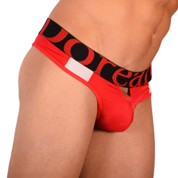 Doreanse Window Thong String taille basse doux et élégant Rouge 1224 18