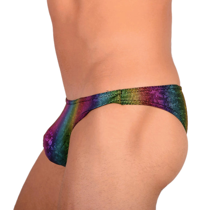 Doreanse Bikini Disco Briefs Low-Rise & Lean Cut Brief In Rainbow 1373 12