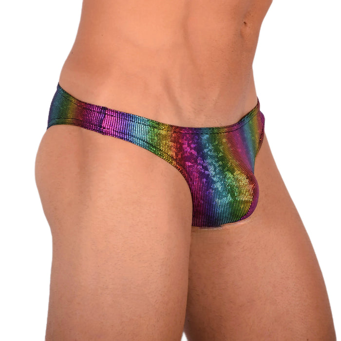 Doreanse Bikini Disco Briefs Low-Rise & Lean Cut Brief In Rainbow 1373 12