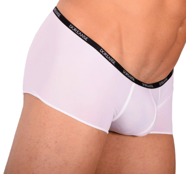 DOREANSE Aire Mini Trunk Super Low Rise Boxer Homme Blanc 1590 15