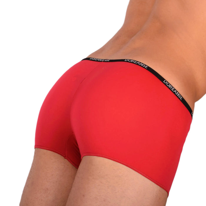 DOREANSE Mens Boys mini Boxer Short Thin fabric Red 1590 9