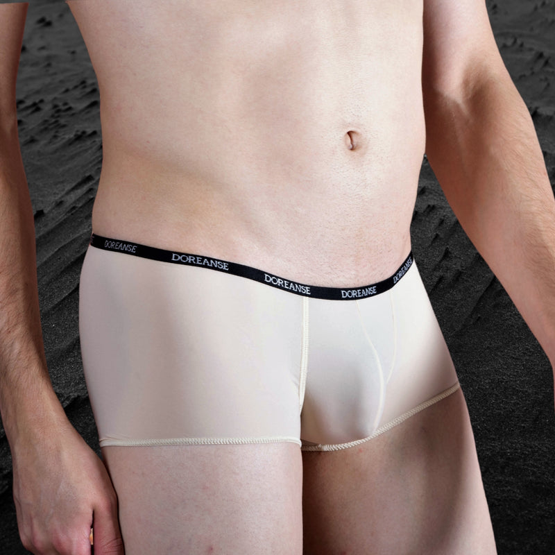 DOREANSE Boxers pour hommes Boxer taille basse Boxer Homme seconde peau transparent 1590 9
