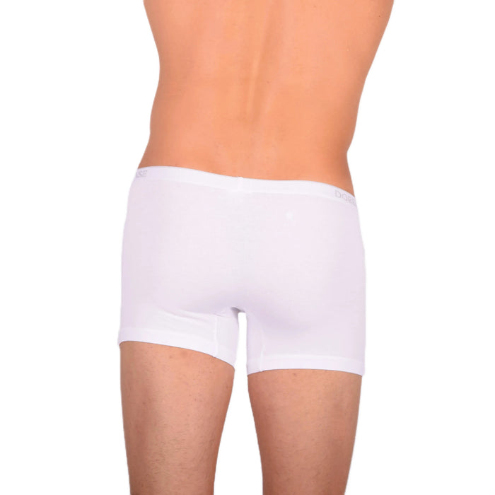 DOREANSE 90% Cotton Mens Underwear Boxer Brief Stretchy Fabric White 1717 6