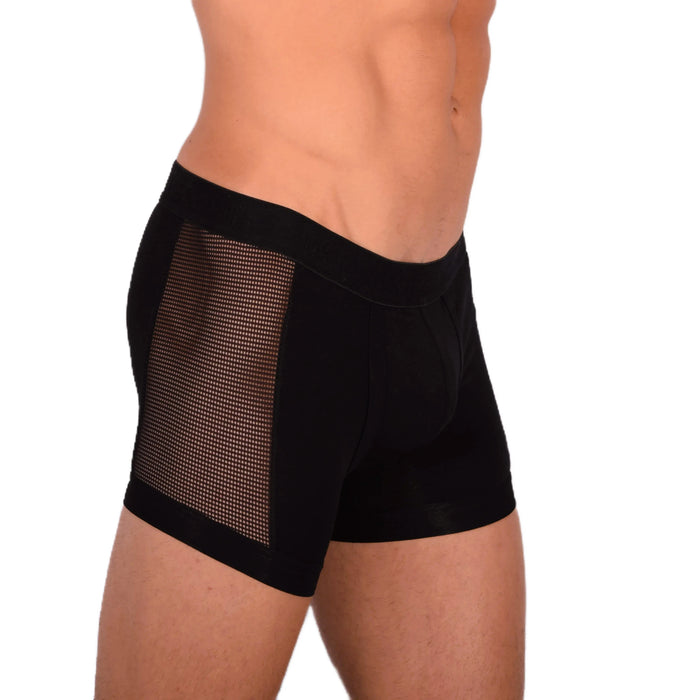 Doreanse Boxer Brief With Side Mesh Panel 1761 Black 5