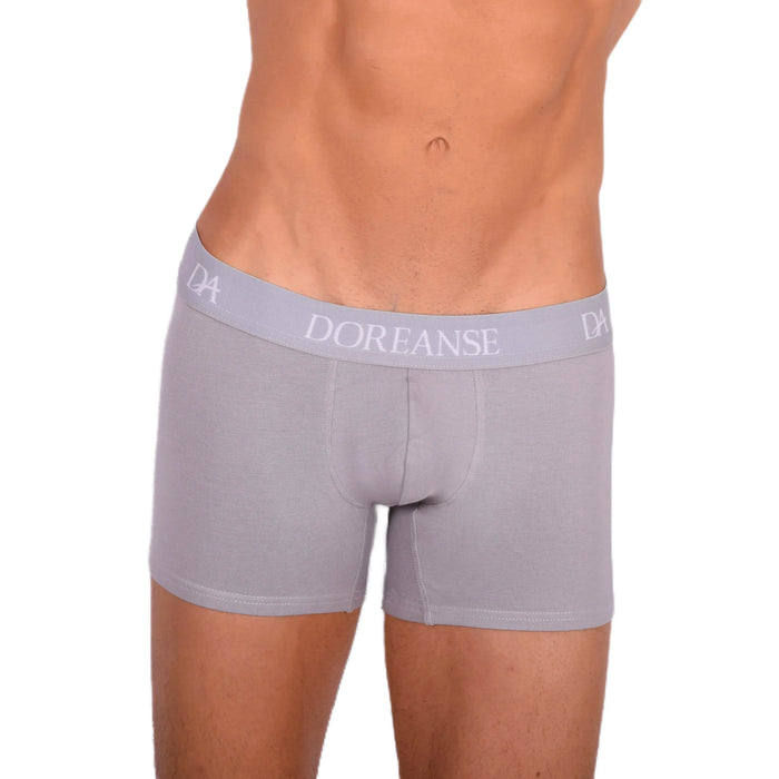 Doreanse Boxer Shorty Boxer décontracté en coton mélangé gris 1767 6