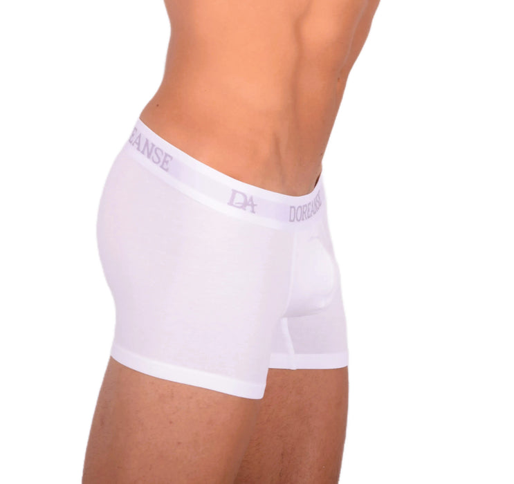 Doreanse Boxer Shorty Boxer décontracté en coton mélangé blanc 1767 6