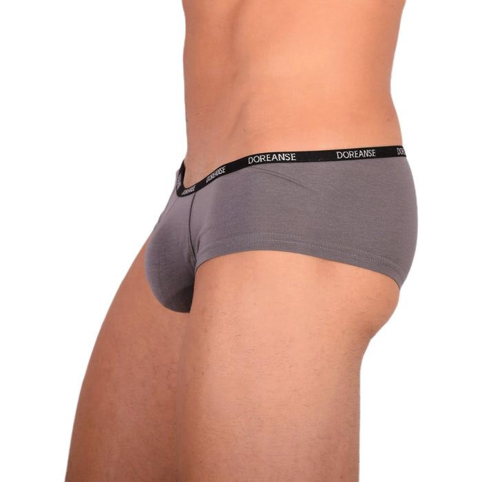 Boxer DOREANSE Hipster Mini Trunk Micro-Modal Gris 1781 7