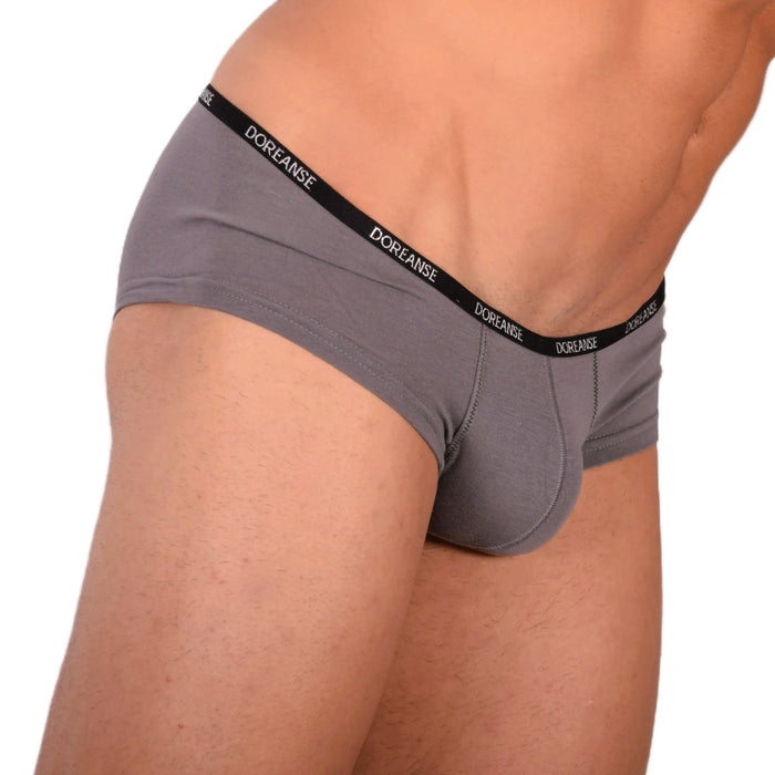 Boxer DOREANSE Hipster Mini Trunk Micro-Modal Gris 1781 7