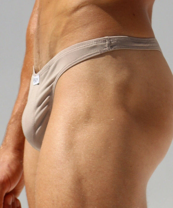 Medium RUFSKIN Thong Nas Mens Tangas T back Ultra Stretch Microfiber Tan