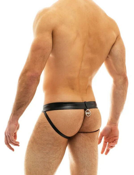 MODUS VIVENDI Jockstrap Faux Leather Jock Tight Fit Black 20511 65