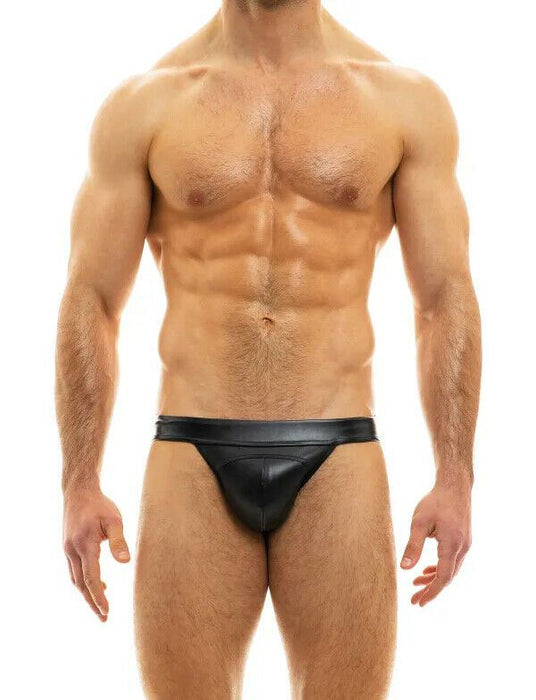 MODUS VIVENDI Jockstrap Faux Leather Jock Tight Fit Black 20511 65