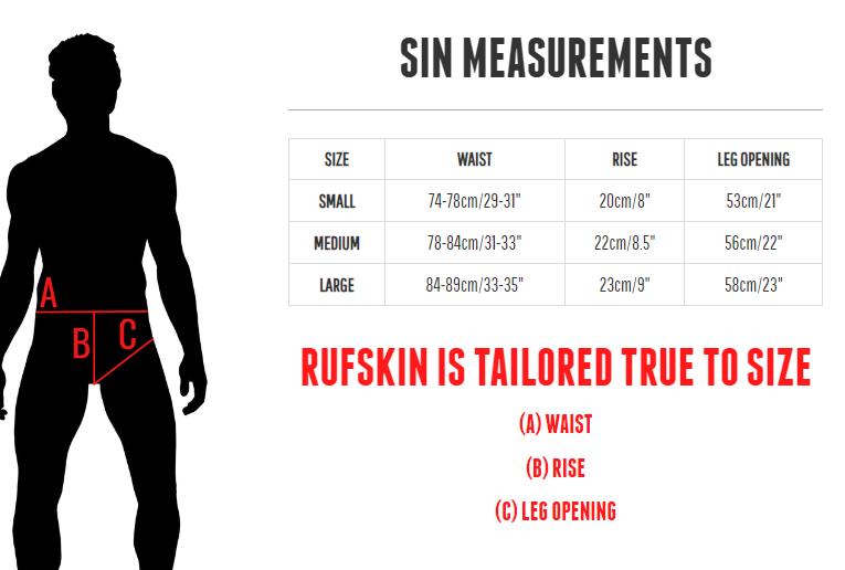 Slip "Roman" coupe signature de RUFSKIN SIN Spandex métallique liquide Onyx noir 1