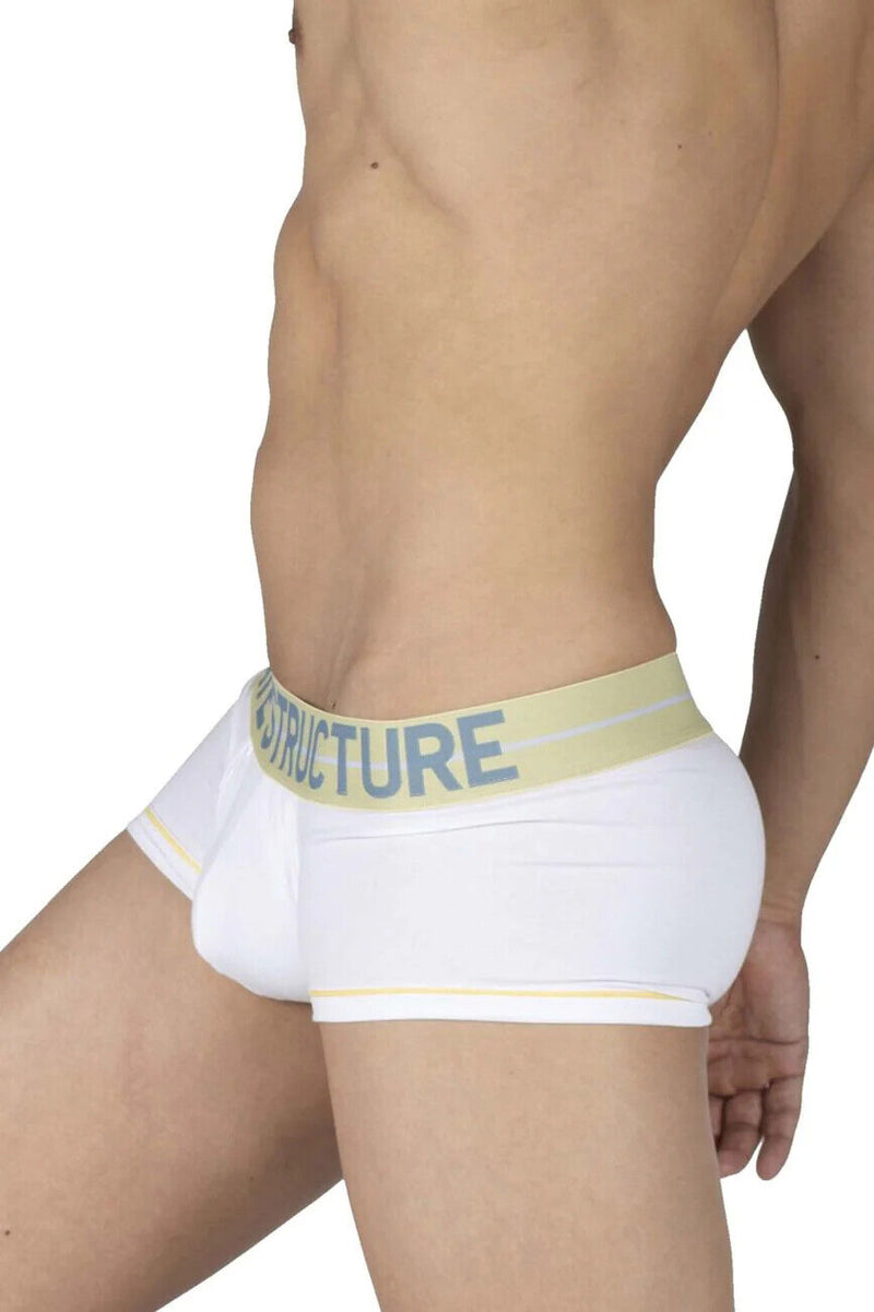 PRIVATE STRUCTURE Boxer Trunk MO-Lite Boxer mi-taille en coton But-White 4103 106