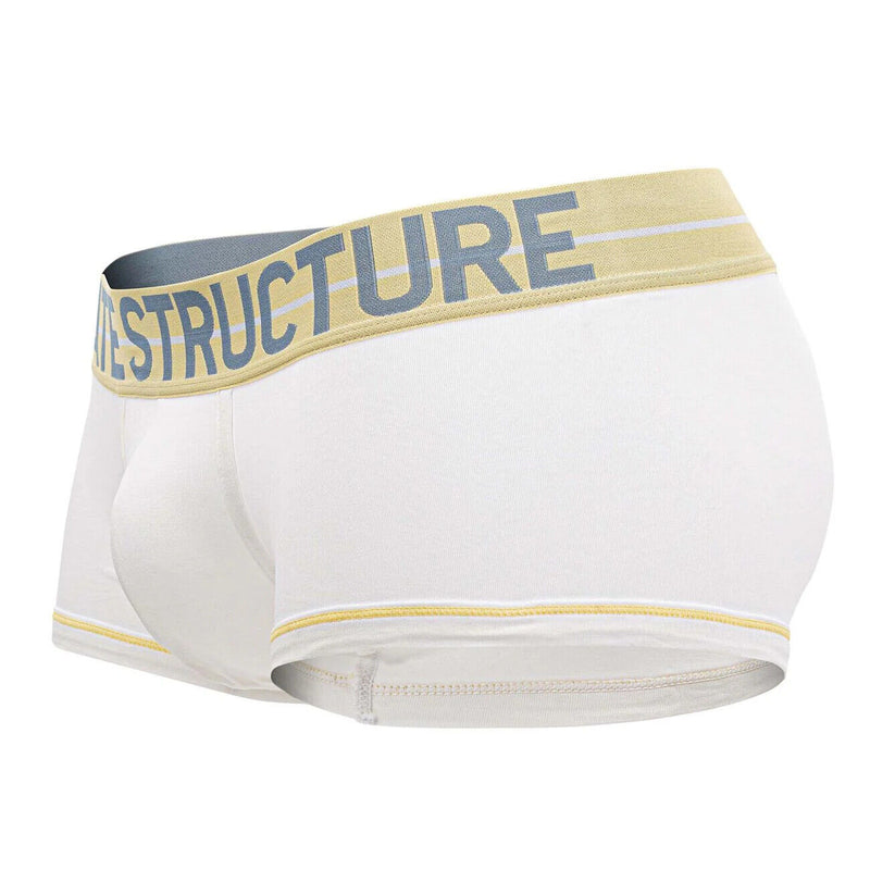 PRIVATE STRUCTURE Boxer Trunk MO-Lite Boxer mi-taille en coton But-White 4103 106