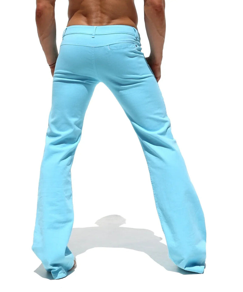 RUFSKIN Pants Matelot Mild Flare Leg Premium Stretch Twill Denim Turquoise