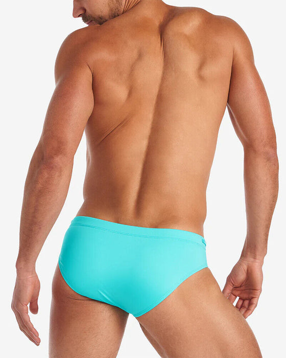 TEAMM8 Swim-Briefs Grid Signature Inner Tie-Cord Swimwear Bondi Blue