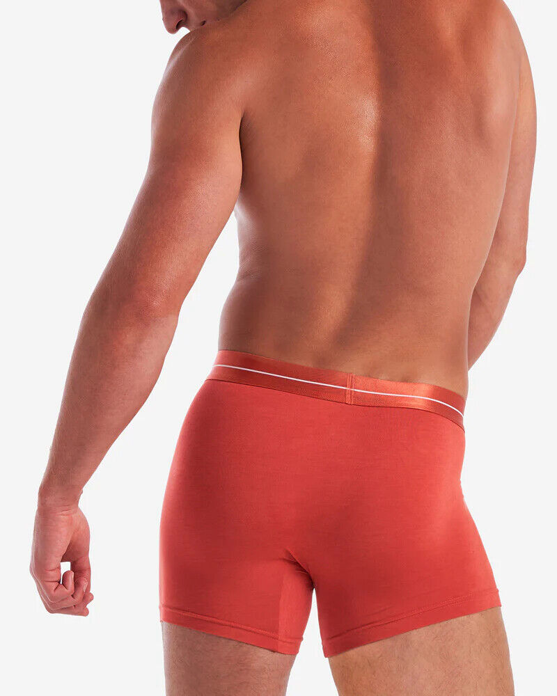 TEAMM8 Icon Long Boxer Trunk Taille Basse Micro Modal Rouge Piment 28