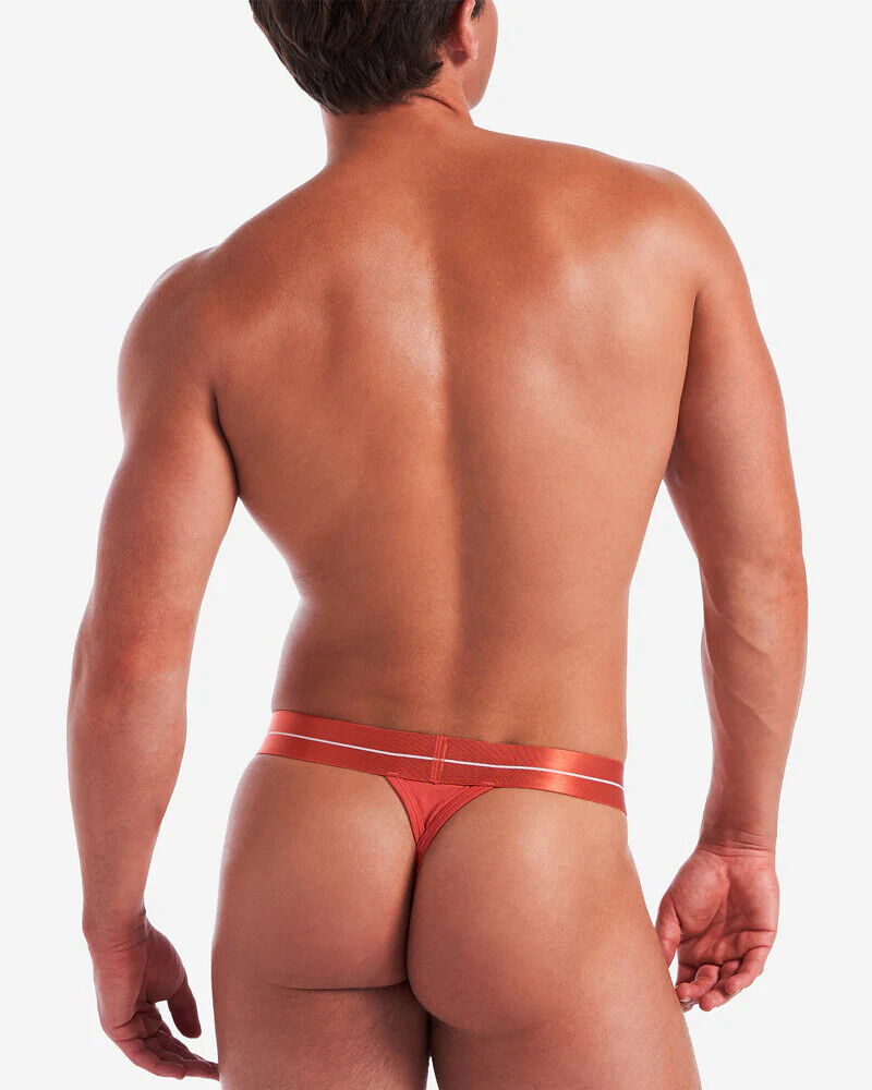 TEAMM8 Icon Tanga Taille Basse en Tissu Modal Tanga Rouge Piment Léger 27