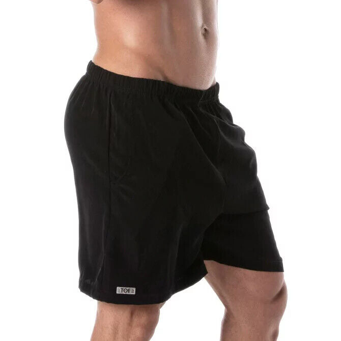 TOF PARIS Bermuda d'été longue évasée coupe short noir 50