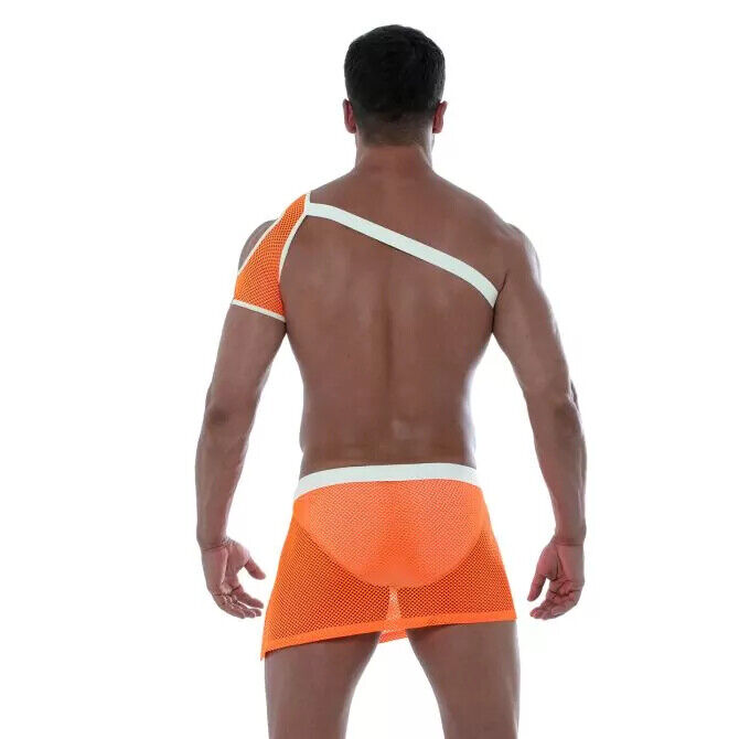 TOF PARIS Mesh Shoulder Harness Orange Neon Fluorescent 17