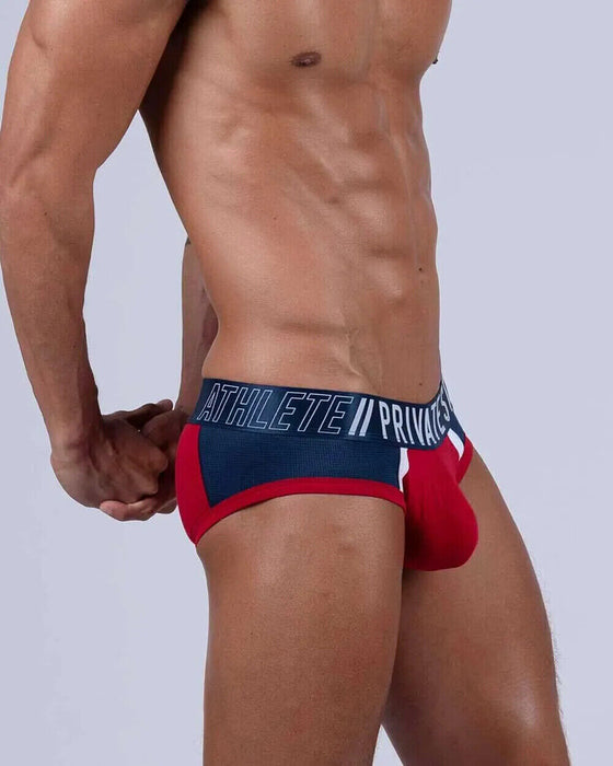 PRIVATE STRUCTURE Cotton Brief Athlete Mini Briefs Red Falcon 4388 104