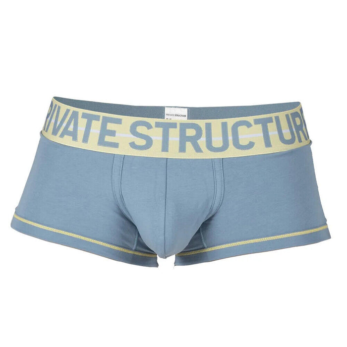 PRIVATE STRUCTURE Boxer Trunk MO-Lite Cotton Ash Blue/Butter 4103 107