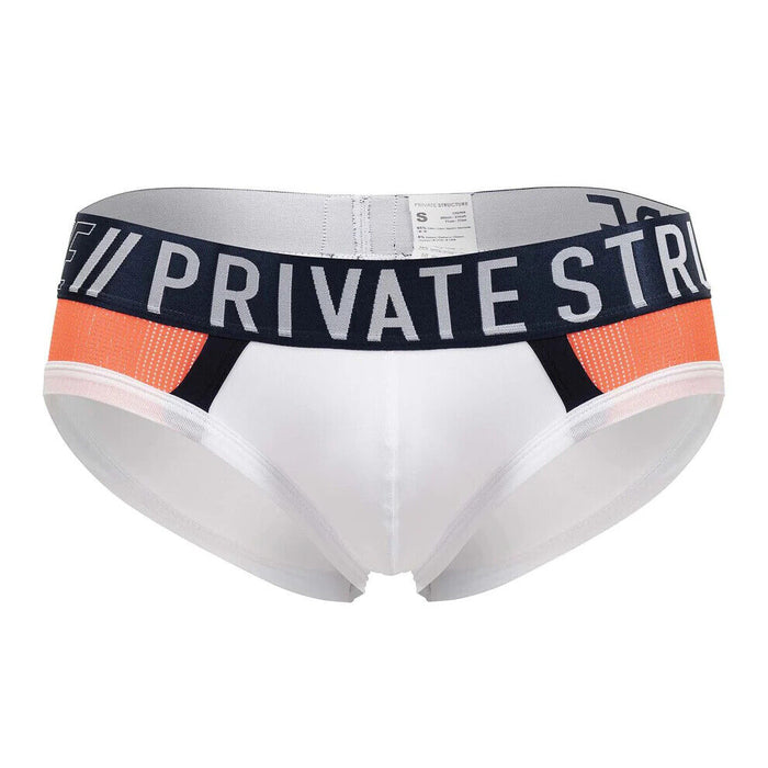 PRIVATE STRUCTURE Cotton Brief Athlete Mini Briefs White League 4388 102