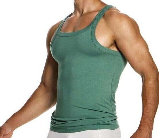 Modus Vivendi Eco Tank Bamboo Tanktop Tight Fit Sleeveless  Khaki 13431 B84