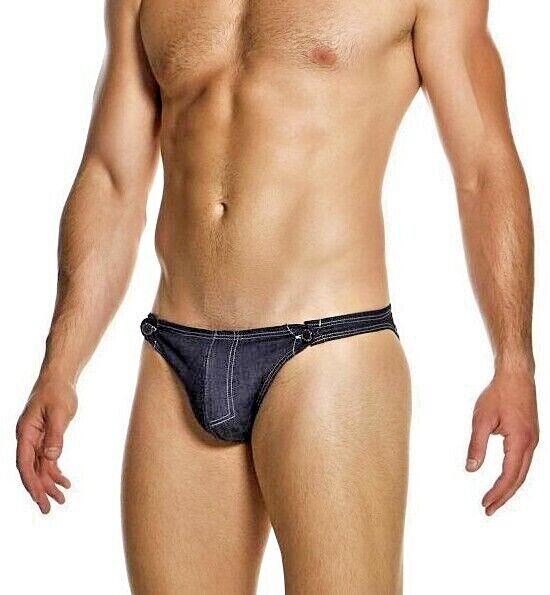 Modus Vivendi Raw Denim Low Retro Brief Two Nickel Snap Buttons 11413 46