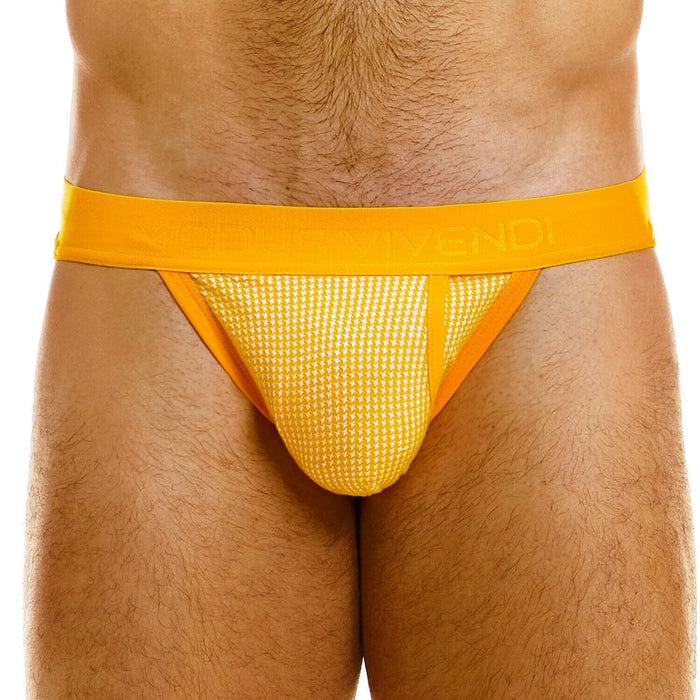 Modus Vivendi Country Jockstrap Knitted Double-Ply Pouch Yellow Jock 02211 B76