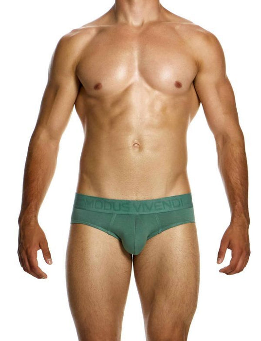 Modus Vivendi Classic Brief Bamboo Eco-Jacquard Briefs Khaki Green 13415 184