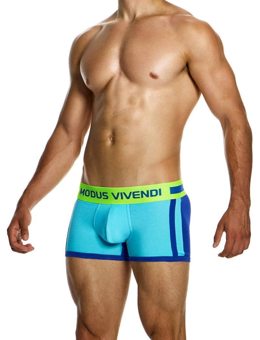 Modus Vivendi Sporty Boxer Classic Cut Jacquard Knitted Cotton 12423 Blue