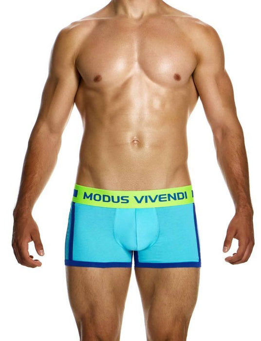 Modus Vivendi Sporty Boxer Classic Cut Jacquard Knitted Cotton 12423 Blue