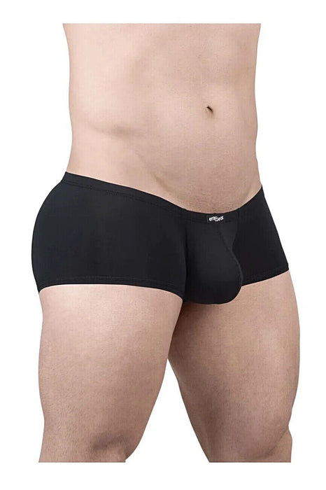 ErgoWear X4D Mini Boxer Trunks 3D-Seamed Pouch in Black 1701