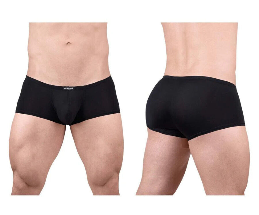 ErgoWear X4D Mini Boxer Trunks 3D-Seamed Pouch in Black 1701