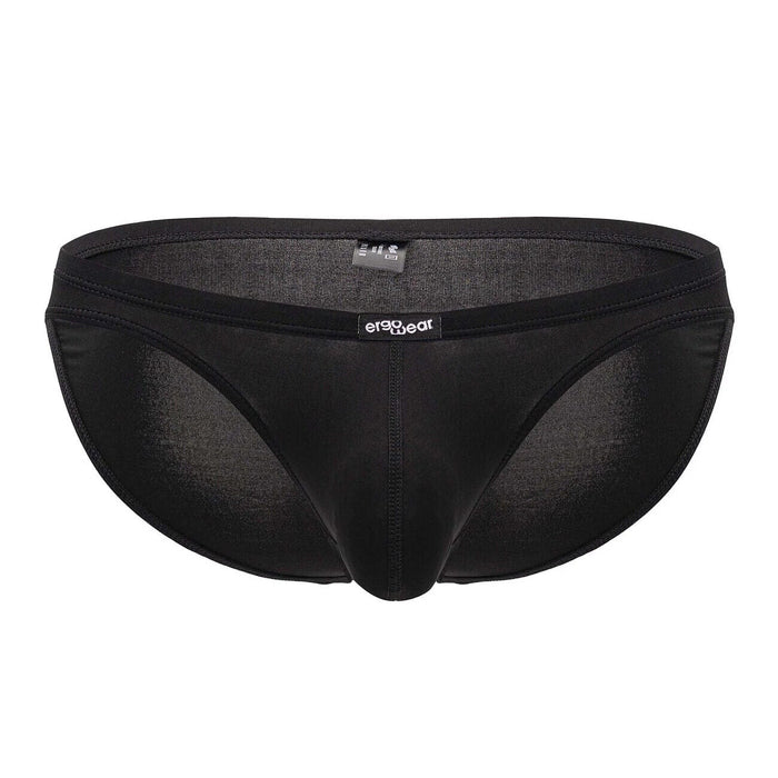 ErgoWear X4D Bikini Briefs Low-Rise Ergonomically Shaped Pouch in Black 1700