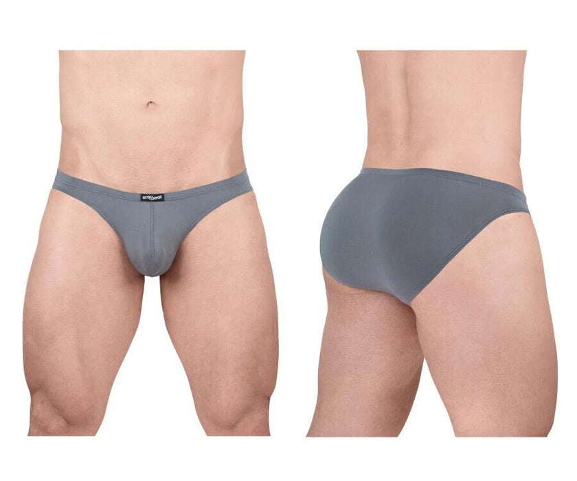 ErgoWear X4D Low Rise Bikini-Briefs Ergonomically Shaped Pouch in Gray 1704