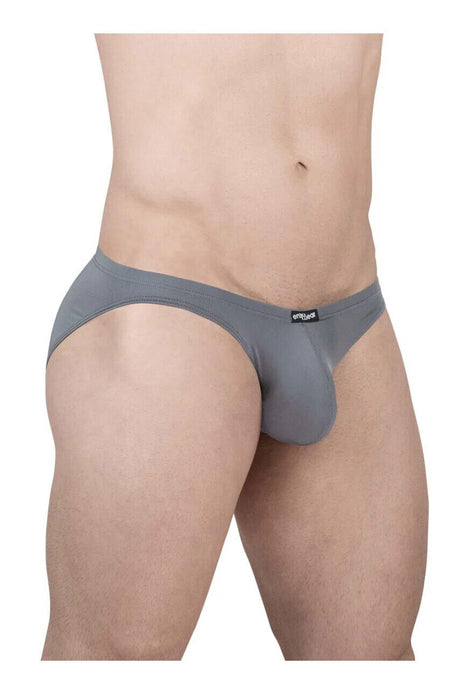 ErgoWear X4D Low Rise Bikini-Briefs Ergonomically Shaped Pouch in Gray 1704