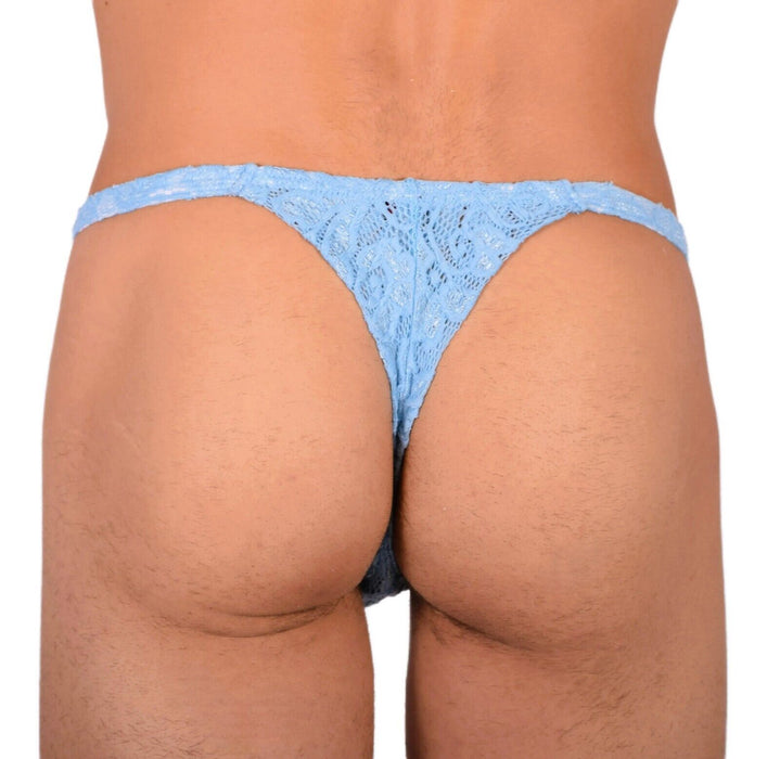 XS/S Smu Tanning Walking around Blue Thong MX18 33964