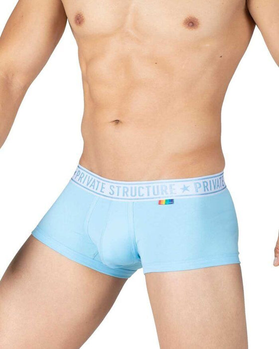 PRIVATE STRUCTURE Boxer Trunks 3D Contour Pouch PRD Dream Atlantic Blue 4386a1