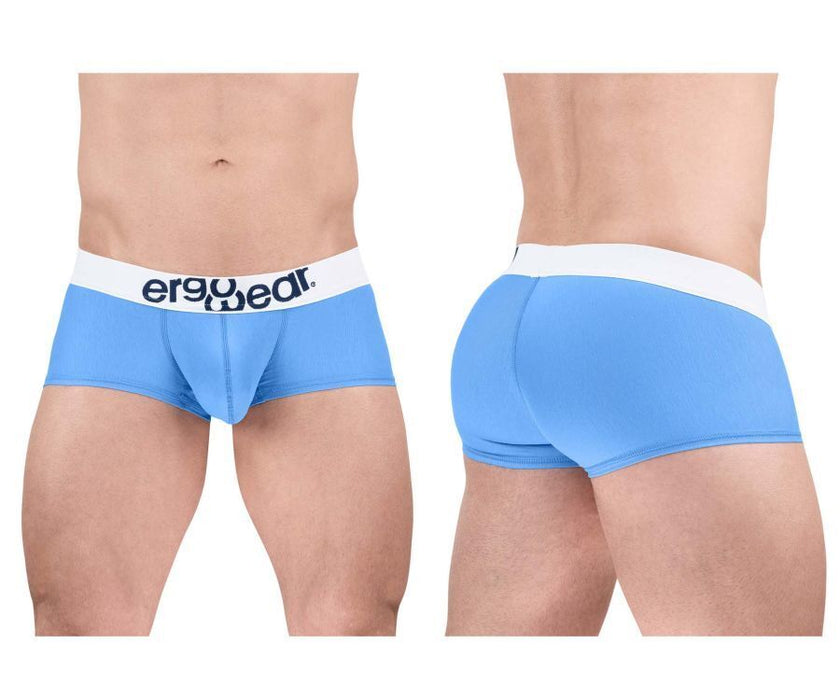 ErgoWear Boxer MAX Cotton Light-Weight Trunks in Light Blue 1713