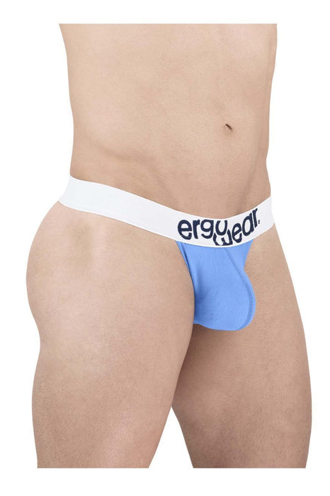 ErgoWear Thongs MAX Cotton Lightweight Men Thong in Light Blue 1711